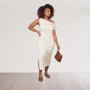 Oat Relaxed Fit Midi Dress